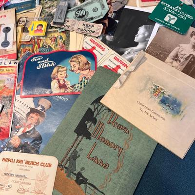 ESTATE PAPER EPHEMERA 