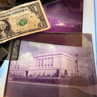 STACK OF 21 PHOTO NEGATIVES L.D.S. TEMPLES