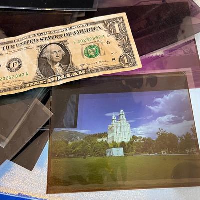 STACK OF 21 PHOTO NEGATIVES L.D.S. TEMPLES