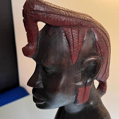 AFRICAN WARRIOR CARVING EBONY WOOD?