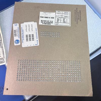 COLORFUL VINTAGE PUNCH BOARD