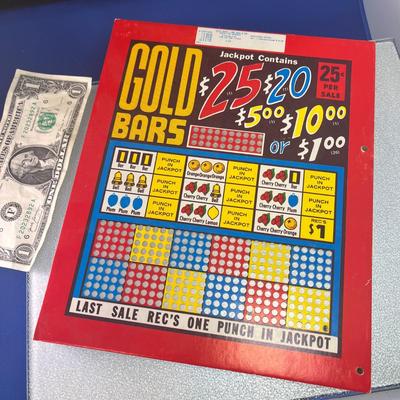 COLORFUL VINTAGE PUNCH BOARD