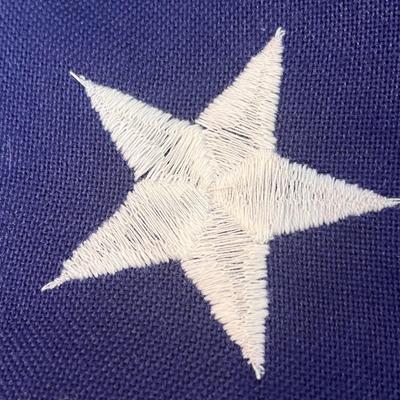 5â€™ X 8â€™ COTTON US FLAG 50 STARS NEW IN BOX "ELIZABETH DOLE"