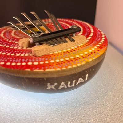 COCONUT SHELL KALIMBA THUMB PIANO HAWAII