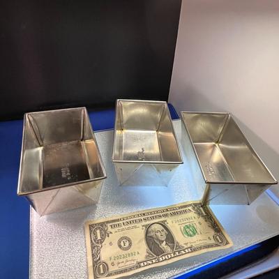 SMALL EKCO BAKING TINS LOAF PANS x 3