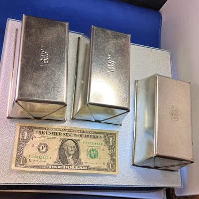 SMALL EKCO BAKING TINS LOAF PANS x 3