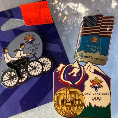 OLYMPIC COLLECTIBLE PINS x 6 MISSIONARIES BIKES