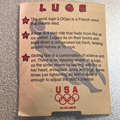 OLYMPIC COIN TOKEN LUGE NAGANO 1998 