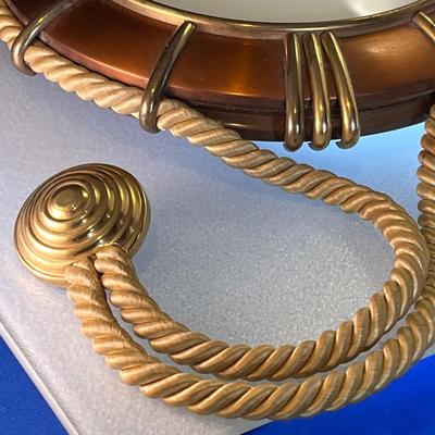 VINTAGE NAUTICAL MOTIF 8 DAY WALL CLOCK