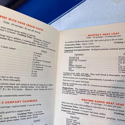 VINTAGE 1950â€™S RECIPES FOR SERVING 50 PEOPLE
