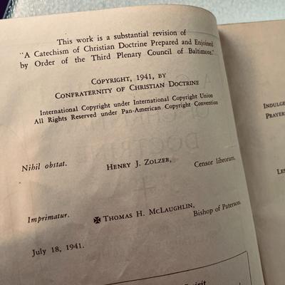 VINTAGE 1941 CATECHISM BOOKLET