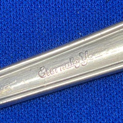 LARGE SILVERPLATE â€œETERNALLY YOURSâ€ SERV. SPOON