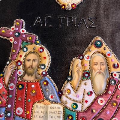 ORTHODOX ICON ARTWORK JEWELED HANDIWORK