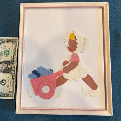 1940's ERA SUNBONNET GIRL ART WORK
