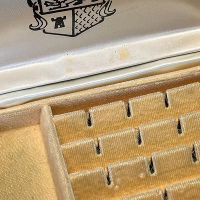 VINTAGE MENâ€™S JEWELRY BOX LEATHER, VELVET