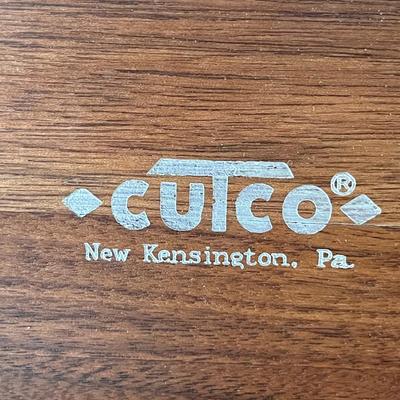 CUTCO WALNUT BOX FOR HOLDING CUTLERY