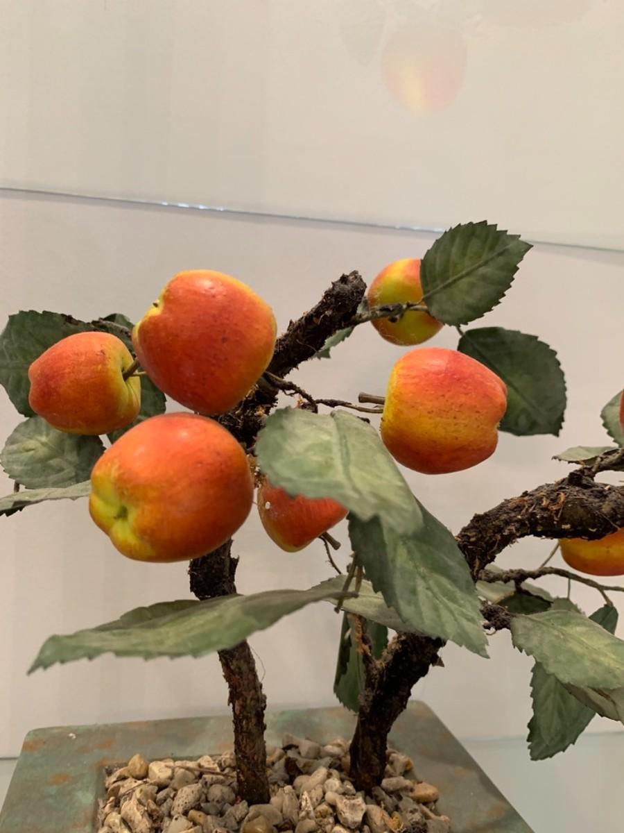 Japanese Artificial Bonsai Apple Tree 7 inches tall