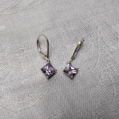 Gorgeous Amethyst 925 Earrings