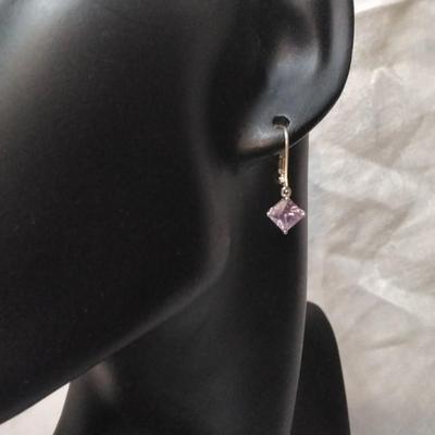 Gorgeous Amethyst 925 Earrings