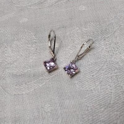 Gorgeous Amethyst 925 Earrings
