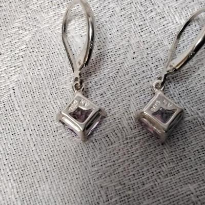 Gorgeous Amethyst 925 Earrings