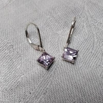 Gorgeous Amethyst 925 Earrings