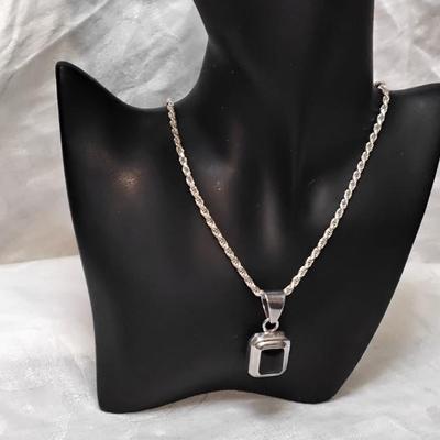 Classic Vintage Onyx 19" Italian Rope 925 Necklace