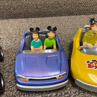 Vintage Chevron Gas The Autopia Cars Disneyland Pull Back and Go with Riders