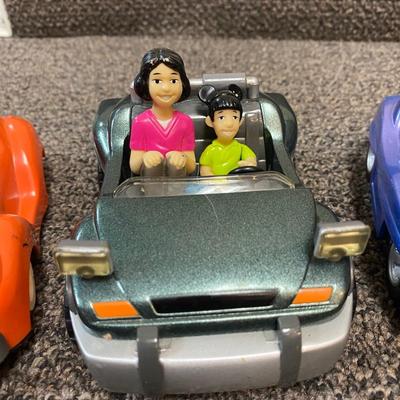 Vintage Chevron Gas The Autopia Cars Disneyland Pull Back and Go with Riders