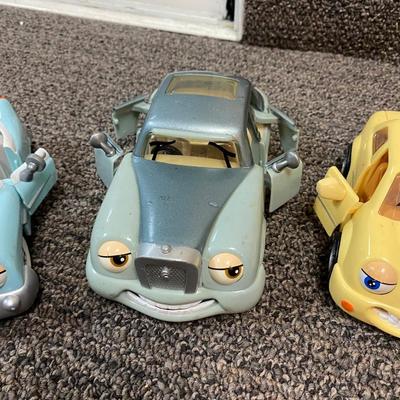 Lot of 5 Chevron Cars Classic Hot Rod Moving Eyes Opening Doors Hoods