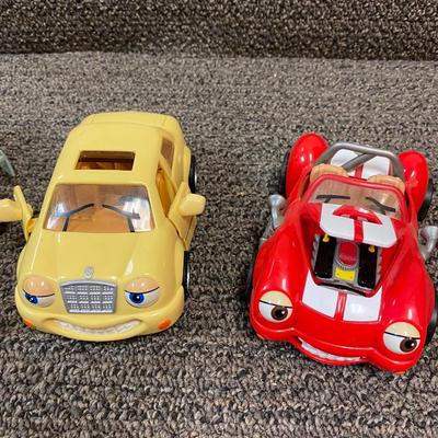 Lot of 5 Chevron Cars Classic Hot Rod Moving Eyes Opening Doors Hoods