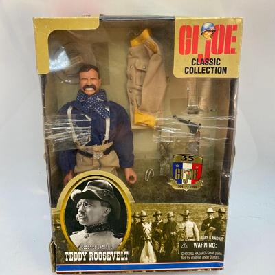 GI JOE Classic Collection Lieutenant Col. Teddy Roosevelt Action Figure Doll with Box