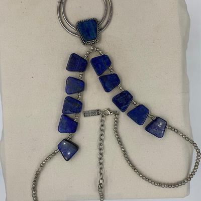 Blue and silver costume necklace by Cowgirl Confetti