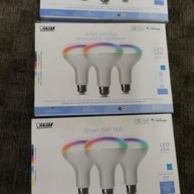 smart WiFi bulbs set of 9 led 65W