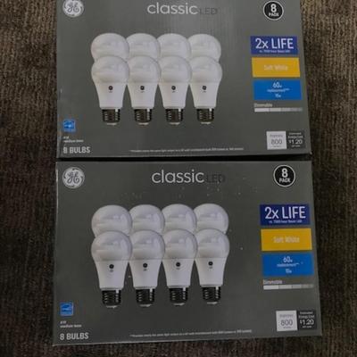 GE classic LED soft white dimmable light bulbs