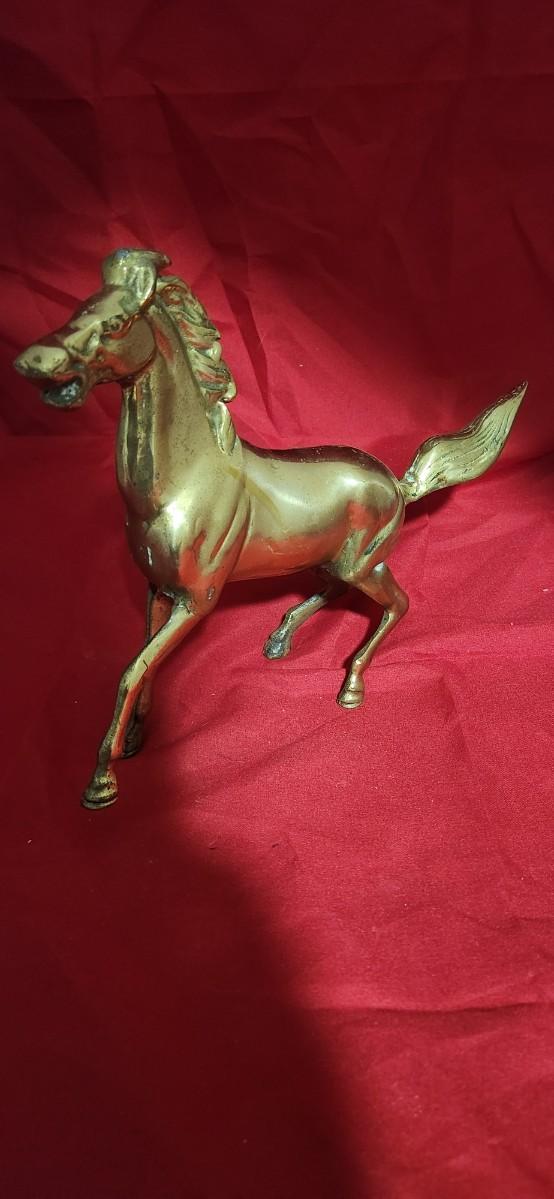 Brass horse