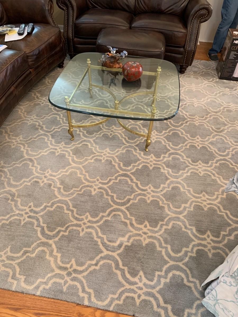 Gray Blue Living Room Rug 8 feet by 10 feet