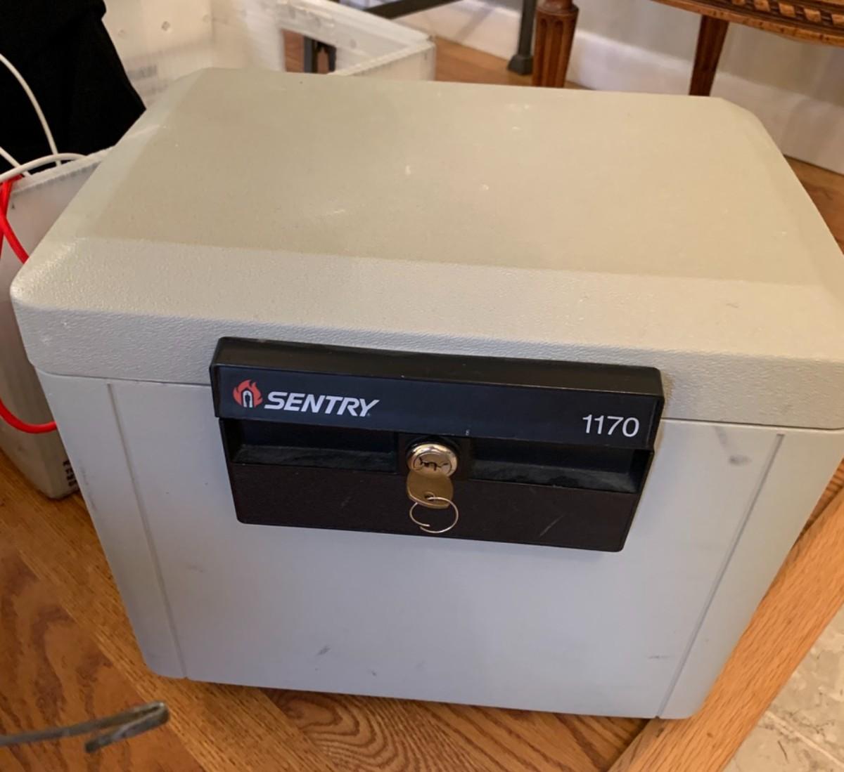 SentrySafe Fireproof Safe Box with Key Lock, Safe for Files and