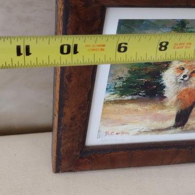 Framed Art Print of Fox Numbered and Signed by Beth Carlson 40/100