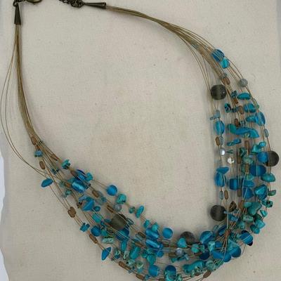 Beautiful blue necklace