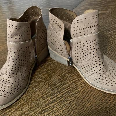 Beige booties