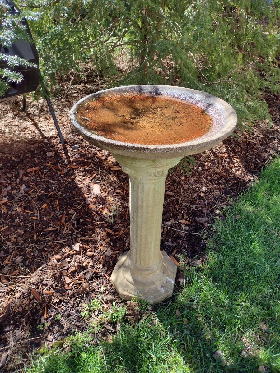 Concrete Bird Bath