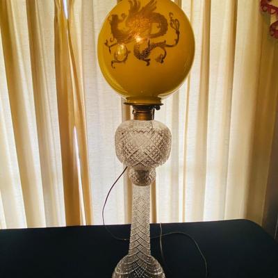 Antique Gone With The Wind Style Lamp