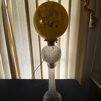 Antique Gone With The Wind Style Lamp