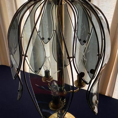 Pair of Vintage Tulip Hollywood Regency Touch Lamps