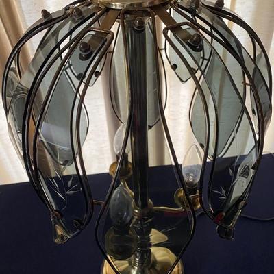 Pair of Vintage Tulip Hollywood Regency Touch Lamps