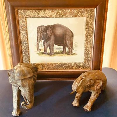 Vintage Maitland Smith Elephant and more lot
