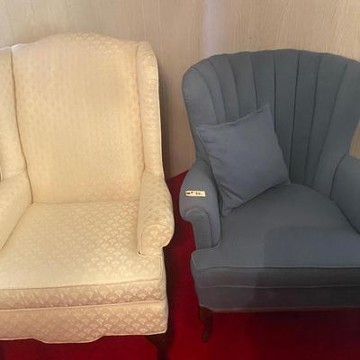2 Upholstered Arm Chairs