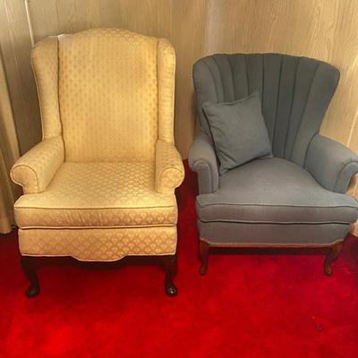 2 Upholstered Arm Chairs