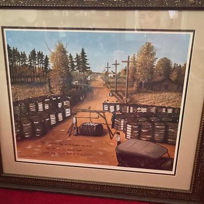 Mt Croghan signed Print
